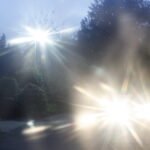 Glare due to cataract