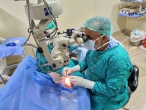 Trabeculectomy operation